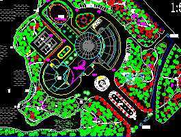 某公园绿化设计图免费下载 - 园林绿化及施工 - 土木工程网